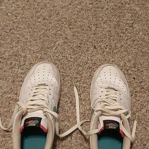 They are customized and a couple were out. They are exclusive. Nike Air Force 1.